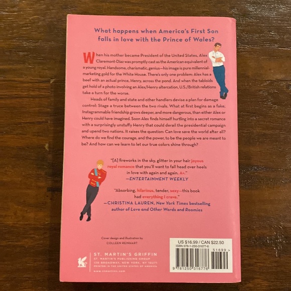 New York Times Bestseller Red, White & Royal Blue by Casey McQuiston - Picture 2 of 3